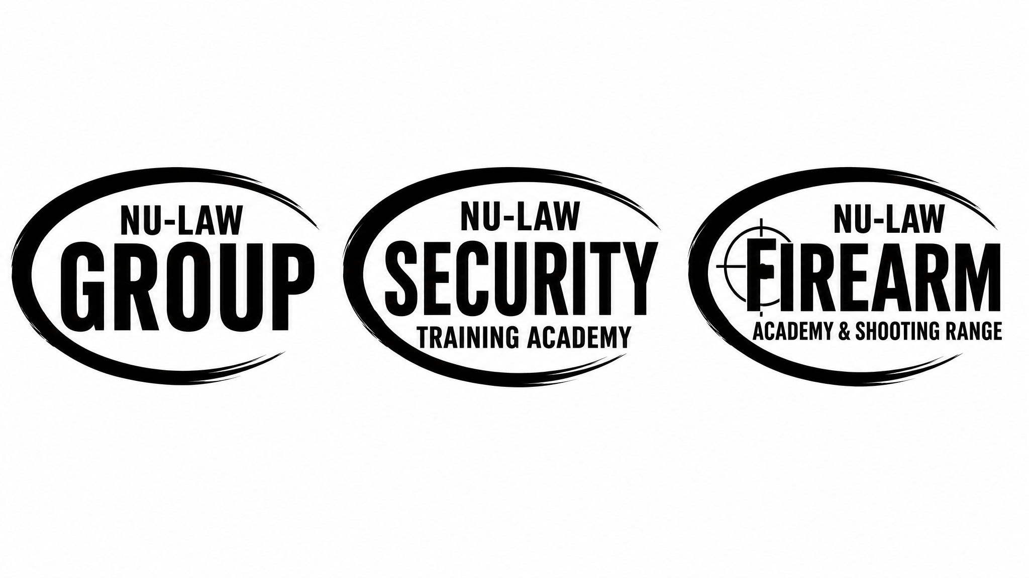 NuLaw Group brand suite — Group, Security Academy and Firearm Academy